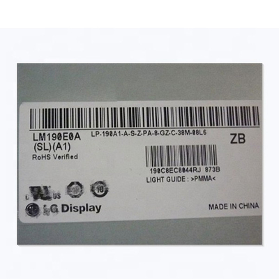 Первоначальный 19,0 экран дисплея дюйма LM190E0A-SLA1 LM190E0A (SL) (A1) LCD