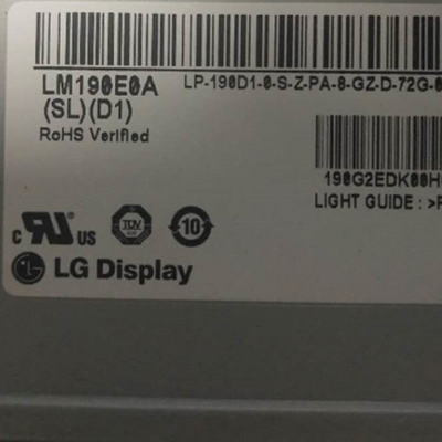 Штыри 19,0 дюймов LVDS 30 взаимодействуют дисплей RGB 1280X1024 дисплея с плоским экраном LM190E0A-SLD1 LG LCD