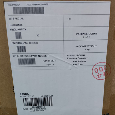 15,6 ранг оригинала a бренда панды новой модели EDP IPS LM156LF6L01 дюйма FHD