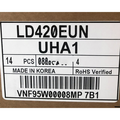 панель LD420EUN-UHA1 экранного дисплея LCD 42,0 дюймов для стены Signage цифров видео-