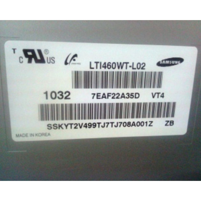 Мониторы LTI460WT-L02 Lcd трудного Signage покрытия 1366*768 цифров видео-