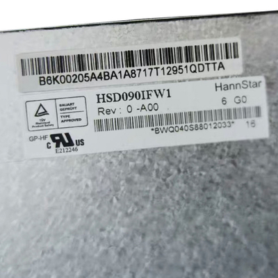 Дисплей с плоским экраном экрана дюйма 1024*600 TFT ips LCD HSD090IFW1-A00 HannStar 9,0