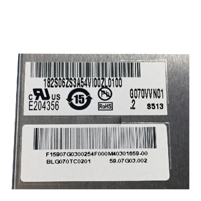 G070VVN01.2 7.0 дюймовый TFT LCD дисплей 800*480 133PPI Панель высокой яркости