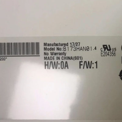 Поставка B173HAN01.4 размер 17,3 дюйма Матр твердое покрытие ЖК-экрана
