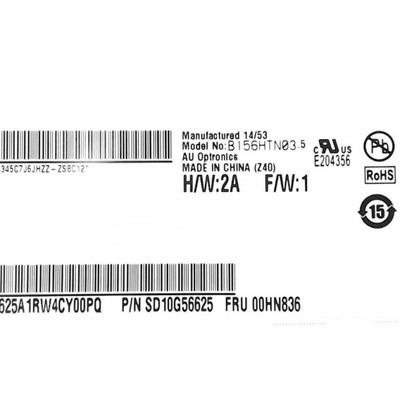 Оригинал на складе 15,6 дюйма B156HTN03.5 141PPI tft LCD экран