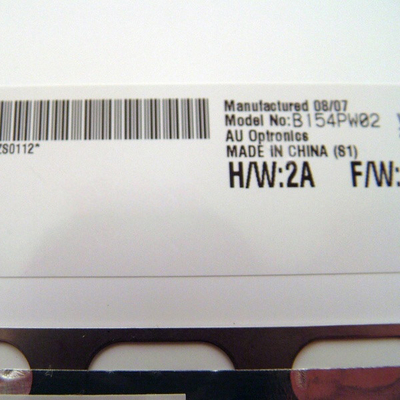 Новый B154PW02 V1 15,4-дюймовый зеркало ЖК-экран с твердым покрытием