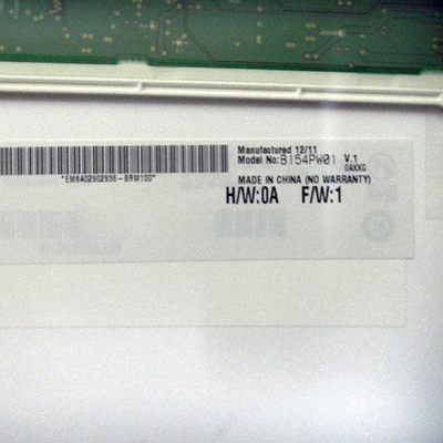 Поставка Размер 15,4 дюйма B154PW01 V1 a-Si TFT-LCD панель