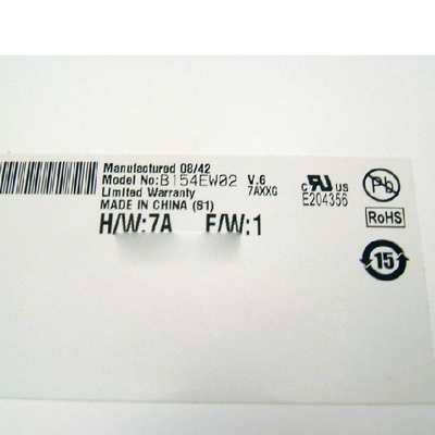 Размер 15,4 дюйма 60Hz 262K a-Si TFT-LCD B154EW02 V6 ЖК-панель