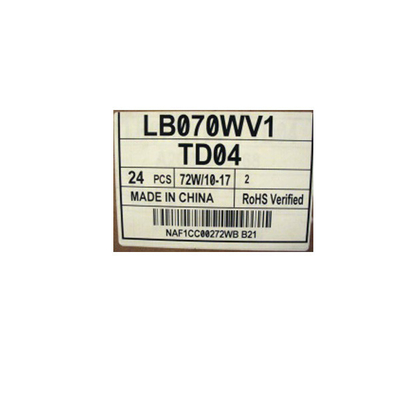 LB070WV1-TD04 Оригинальный 7,0 дюймовый ЖК-дисплей для автомобильной навигации GPS
