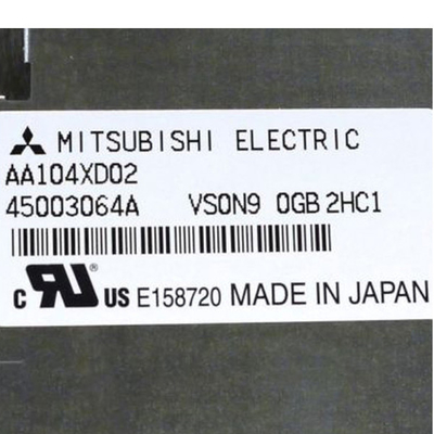 AA104XD02 10,4 медленно двигают промышленный дисплей с плоским экраном 123PPI LCD