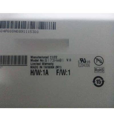 СИД ноутбука ² 300 Cd/M контролирует 17,3» экранов дисплея ноутбука B173HW01 V0