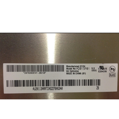 Нашивка M201SP01 V0 1680*1050 98PPI RGB первоначального AUO 20,1» вертикальная сетноая-аналогов RGB + DVI-D, соединитель 70 штырей LCD