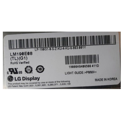 Хорошая цена LM190E08-TLG1 19.0 дюймовый 1280*1024 модуль ЖК-экрана онлайн